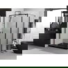 Mexen Exo черна прозрачна душ кабина с панти 70 x 85 см - 8182-070-085-70-00