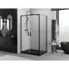 Mexen Exo душ кабина с отваряща се врата 70 x 95 см, прозрачна, черна - 8182-070-095-70-00