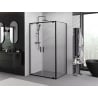 Mexen Exo душ кабина с отваряща се врата 70 x 95 см, прозрачна, черна - 8182-070-095-70-00
