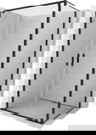 Mexen Exo душ кабина с отваряща се врата 70 x 95 см, прозрачна, черна - 8182-070-095-70-00