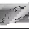 Mexen Exo окачена душ кабина 80 x 95 см, прозрачна, черна - 8182-080-095-70-00