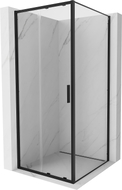 Mexen Exo-S плъзгаща се душ кабина 95 x 95 см, прозрачна, черна - 8151-095-095-70-00