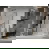 Mexen Lima душ кабина сгъваема 120 x 80 см, прозрачна, черна + поддон Flat, бял - 856-120-080-70-00-4010B