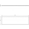 Плот за шкафче Mexen Uni 160 см, бял гланц - 91AXX-1604-464-18-00