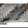 Mexen Lima душ кабина сгъваема 120 x 80 см, прозрачна, черна + поддон Flat, бял - 856-120-080-70-00-4010B