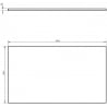 Mexen Uni плот за шкаф 80 cm, бял мат - 91AXX-0804-464-18-01