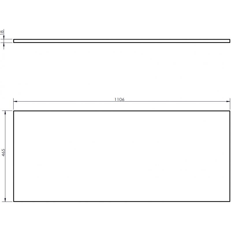 Mexen Uni горен шкаф 110 см, графит мат - 91AXX-1104-464-18-66
