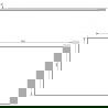 Mexen Uni плот за шкаф 80 cm, черен гланц - 91AXX-0804-464-18-70