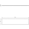 Mexen Uni плот за шкаф 220 cm, дъб - 91AXX-2204-464-18-81