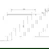 Mexen Orio фронт на корпус на шкаф за баня 40 x 43,5 см, сив мат - 91A10-0400-470-1-62