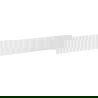 Mexen Rivel преден панел рифелован за корпус на шкаф за баня 140 x 20 см, бял мат - 91A20-1400-235-1-01