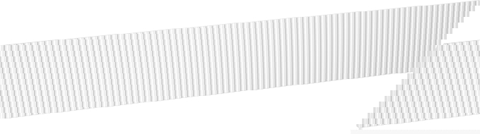 Mexen Rivel предна част ryflowany за шкаф в баня 160 x 20 cm, бял мат - 91A20-1600-235-1-01