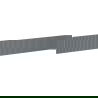Mexen Rivel фронт Рифлован за корпус на шкаф баня 140 x 20 см, графит мат - 91A20-1400-235-1-66