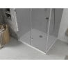 Mexen Lima душ кабина сгъваема 70 x 80 см, графит, хром + поддон Flat, бял - 856-070-080-01-40-4010
