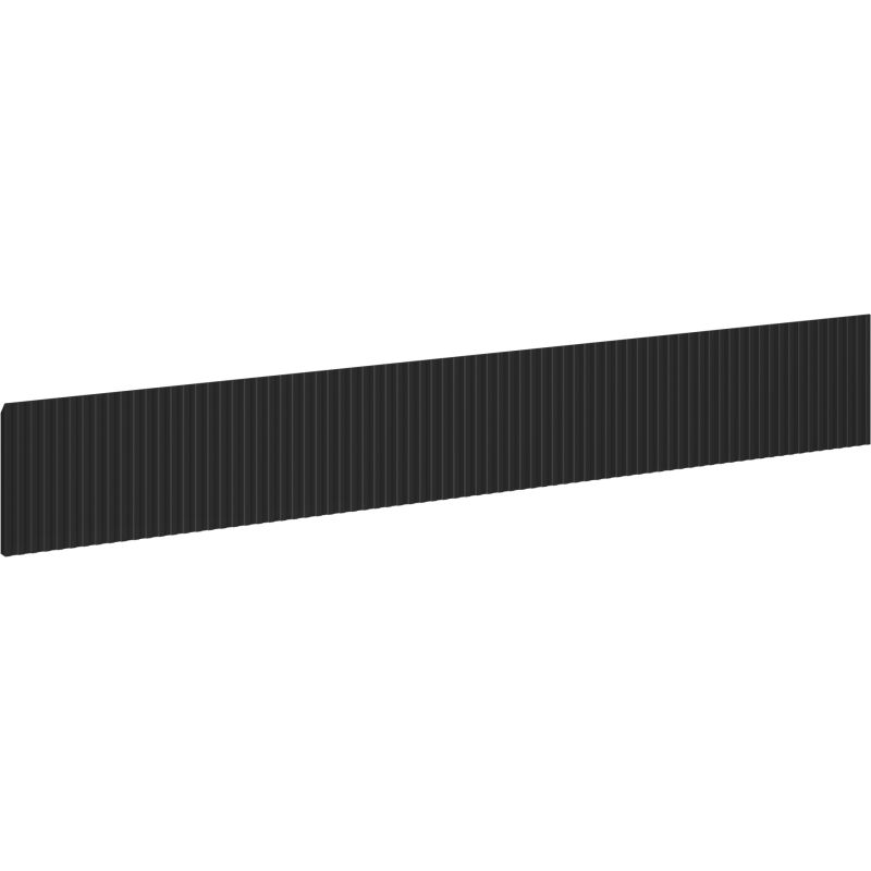 Mexen Rivel чело ryflowany за корпуса на шкаф за баня 120 x 20 см, черен мат - 91A20-1200-235-1-71