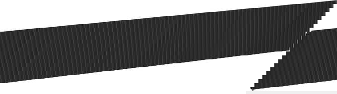Mexen Rivel чело ryflowany за корпуса на шкаф за баня 120 x 20 см, черен мат - 91A20-1200-235-1-71