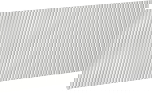 Mexen Rivel преден панел рифлован за корпус на шкаф за баня 100 x 43,5 см, сив мат - 91A20-1000-470-1-62