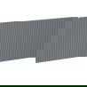 Mexen Rivel предна рифлована за корпус на шкаф за баня 100 x 43,5 cm, графит мат - 91A20-1000-470-1-66