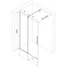 Mexen Velar душова стена с плъзгане Walk-in 100 x 200 см, графит 8 мм, gun metal - 871-100-000-43-95
