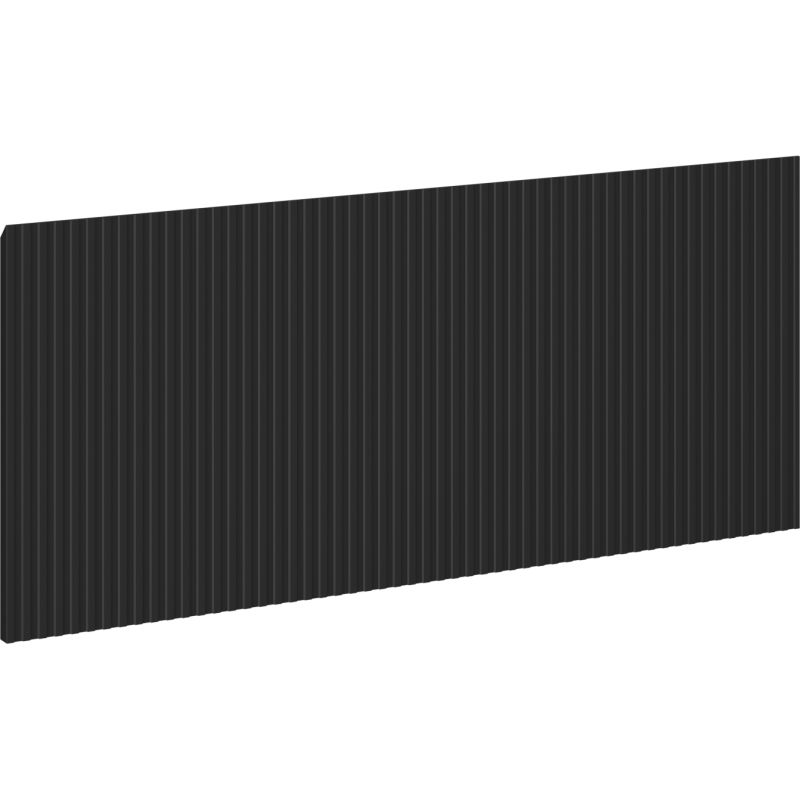 Mexen Rivel преден панел оребрен за шкаф за баня 90 x 43,5 cm, черен мат - 91A20-0900-470-1-71