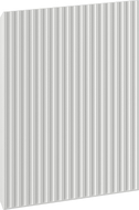 Mexen Rivel рифелован преден панел за шкаф за баня 35 x 43,5 см, сив мат - 91A21-0350-470-1-62
