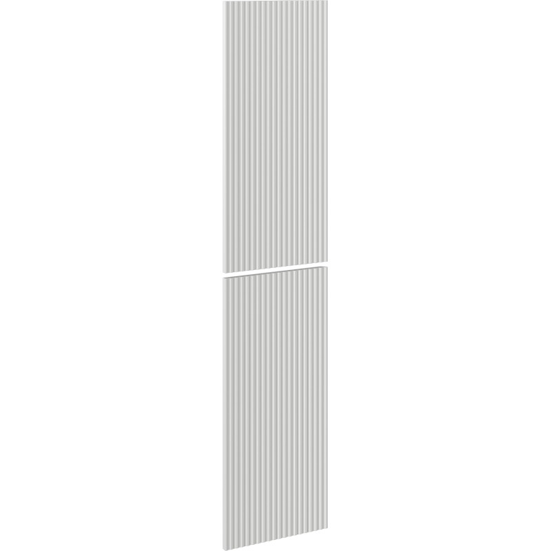 Mexen Rivel Фронт рифлован за корпус на шкафче за баня 35 x 80 см (2 бр.), сив мат