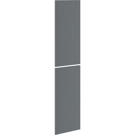 Mexen Rivel рифловани врати за корпус на баня 35 x 80 см (2 бр.), графит мат