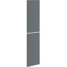 Mexen Rivel рифловани врати за корпус на баня 35 x 80 см (2 бр.), графит мат