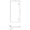 Mexen Rivel предна ryflowany за корпус на шкафче за баня 35 x 80 см (2 бр.), графит мат - 91A21-1600-300-2-66