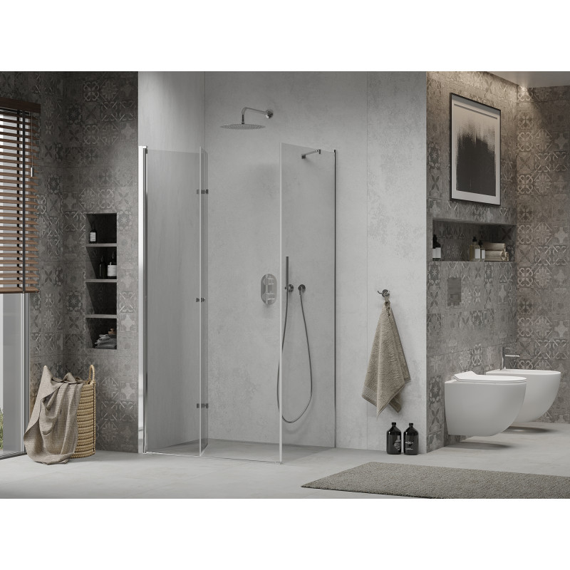 Mexen Lima сгъваема душ кабина 70 x 120 см, прозрачна, хромирана - 856-070-120-01-00