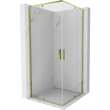 Mexen Exo-R Duo Квадратна душ кабина с отваряща се врата 70 x 70 см, прозрачна,