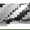 Mexen Exo квадратна душ кабина с отварящи се врати 80 x 80 см, прозрачна, златна - 8110-080-080-50-00