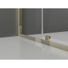Mexen Exo-R Duo квадратна душ кабина 90 x 90 см, прозрачна, златиста - 8110-090-090-50-00