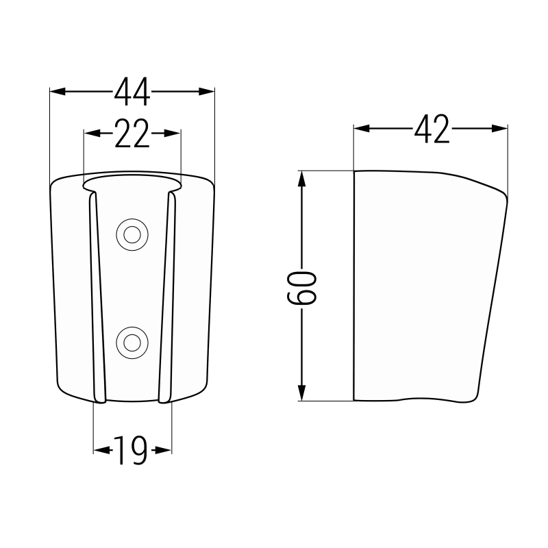 Mexen Inny държач за душ, бял - 79352-20