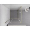 Mexen Exo-R Duo квадратна душ кабина с отваряеми врати 100 x 100 см, прозрачна,