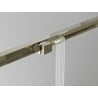 Mexen Exo квадратна душ кабина плъзгаща се 70 x 70 см, прозрачна, златна - 8111-070-070-50-00