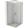 Mexen Exo-S Duo квадратна душ кабина с плъзгащи врати 80 x 80 см, прозрачна,