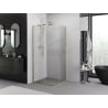 Квадратна плъзгаща се душ кабина Mexen Exo 100 x 100 см, прозрачна, златна - 8111-100-100-50-00