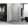 \Mexen Exo полукръгла плъзгаща се душ кабина 90 x 80 cm, прозрачна, златна - 8132-090-080-50-00
