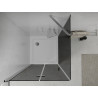 Mexen Lima сгъваема душ кабина 80 x 80 см, графит, хром + поддушова кора Flat, бял