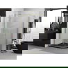 Mexen Exo полукръгла душ кабина плъзгаща 120 x 90 cm, прозрачна, златна - 8132-120-090-50-00