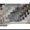 Mexen Lima сгъваема душ кабина 80 x 100 см, графит, хром + Flat под, бял - 856-080-100-01-40-4010