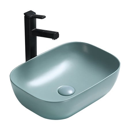 Mexen Rita мивка за монтаж върху плот 45 x 32 см, светло зелена мат - 21084548