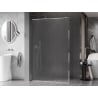 Mexen Kioto-F душ стена Walk-in с рамка 130 x 202 см, матирано 8 мм, хром - 800-130-104-01-30