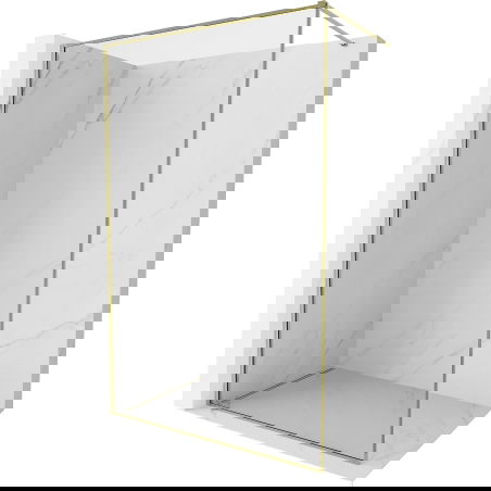 Mexen Kioto-F душ кабина Walk-in с рамка 80 x 202 см, прозрачно 8 мм, златно - 800-080-104-50-00