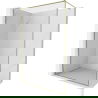 Mexen Kioto-F душ кабина Walk-in с рамка 100 x 202 cm, прозрачен 8 mm, златен - 800-100-104-50-00