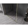 Mexen Kioto-F Душ кабина Walk-in с рамка 100 x 202 см, прозрачна 8 мм, златна - 800-100-104-50-00