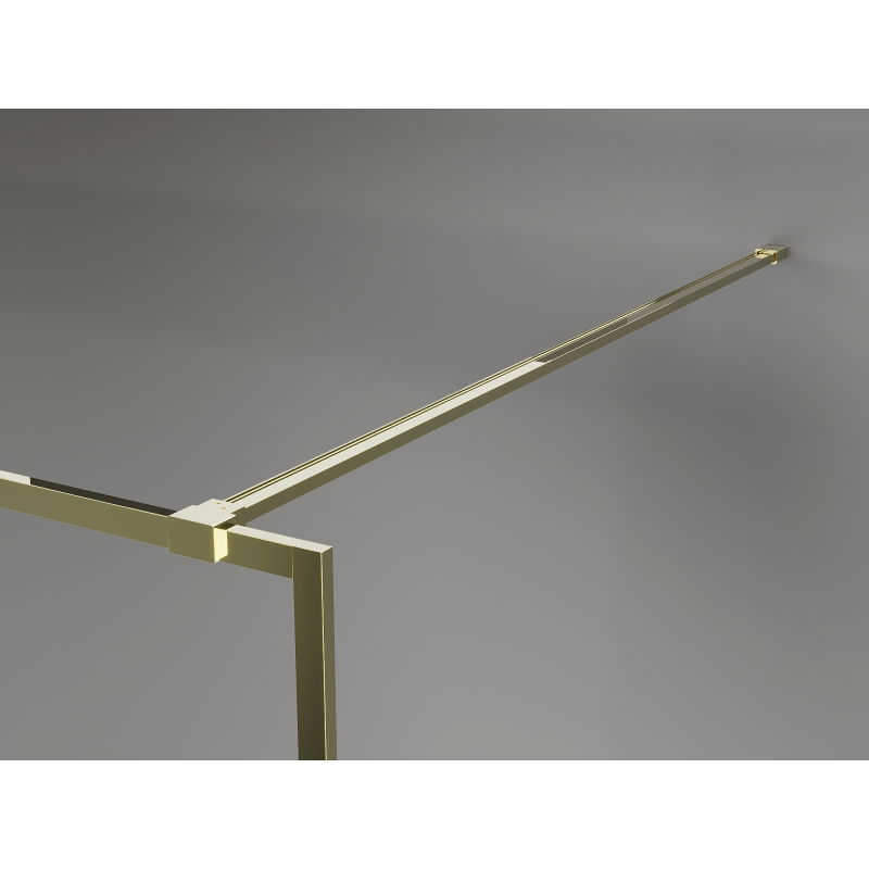 Mexen Kioto-F душ стена Walk-in с рамка 105 x 202 см, прозрачна 8 mm, злато - 800-105-104-50-00