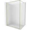 Mexen Kioto-F душ панел Walk-in с рамка 120 x 202 см, матов 8 мм, злато - 800-120-104-50-30