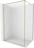 Mexen Kioto-F душ панел Walk-in с рамка 120 x 202 см, матов 8 мм, злато - 800-120-104-50-30